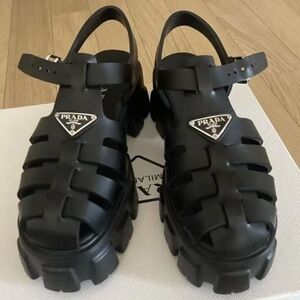Prada Monolith Platform Bucket Sandal